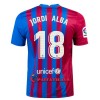 Virallinen Fanipaita FC Barcelona Jordi Alba 18 Kotipelipaita 2021-22 - Miesten